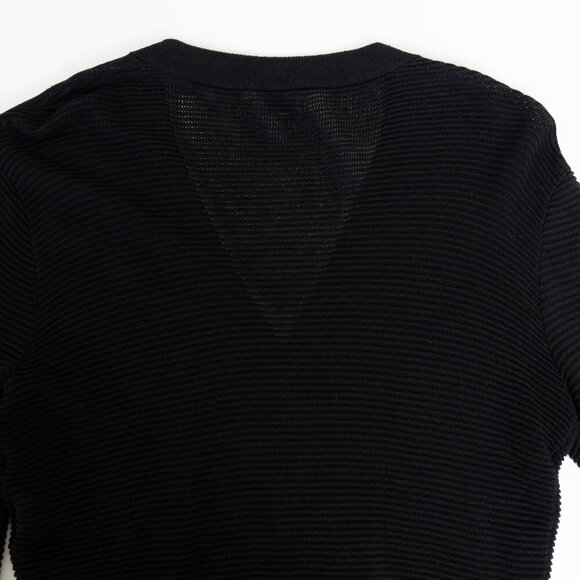 Aritzia Wilfred Light Cropped Cardigan Sweater Black Linen Blend Small - Picture 8 of 11